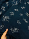 Most Premium Pure Fine Thread Embroidery On Double Cloth Cotton FABRIC (Big WIDTH!!)