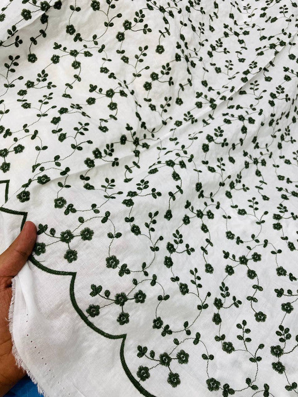 Most Premium Pure Fine Thread Embroidery Cotton FABRIC (Big WIDTH!!)