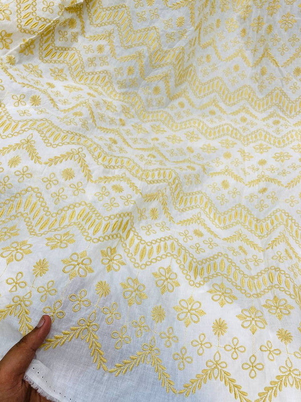 Most Premium Pure Fine Thread Embroidery Cotton FABRIC (Big WIDTH!!)