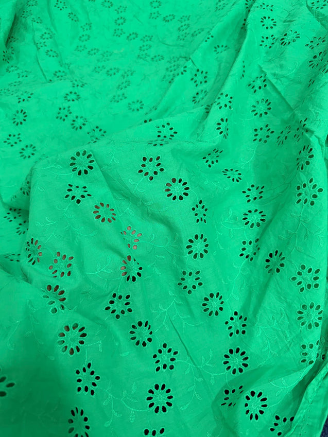 Most Premium Pure Hakuba Chikankari Cotton Fabric (Big WIDTH!!)