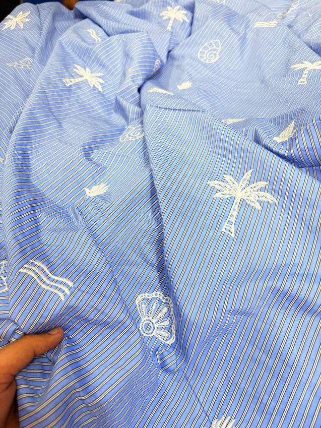 Most Premium Pure Hakuba Chikankari Cotton Fabric (Big WIDTH!!)