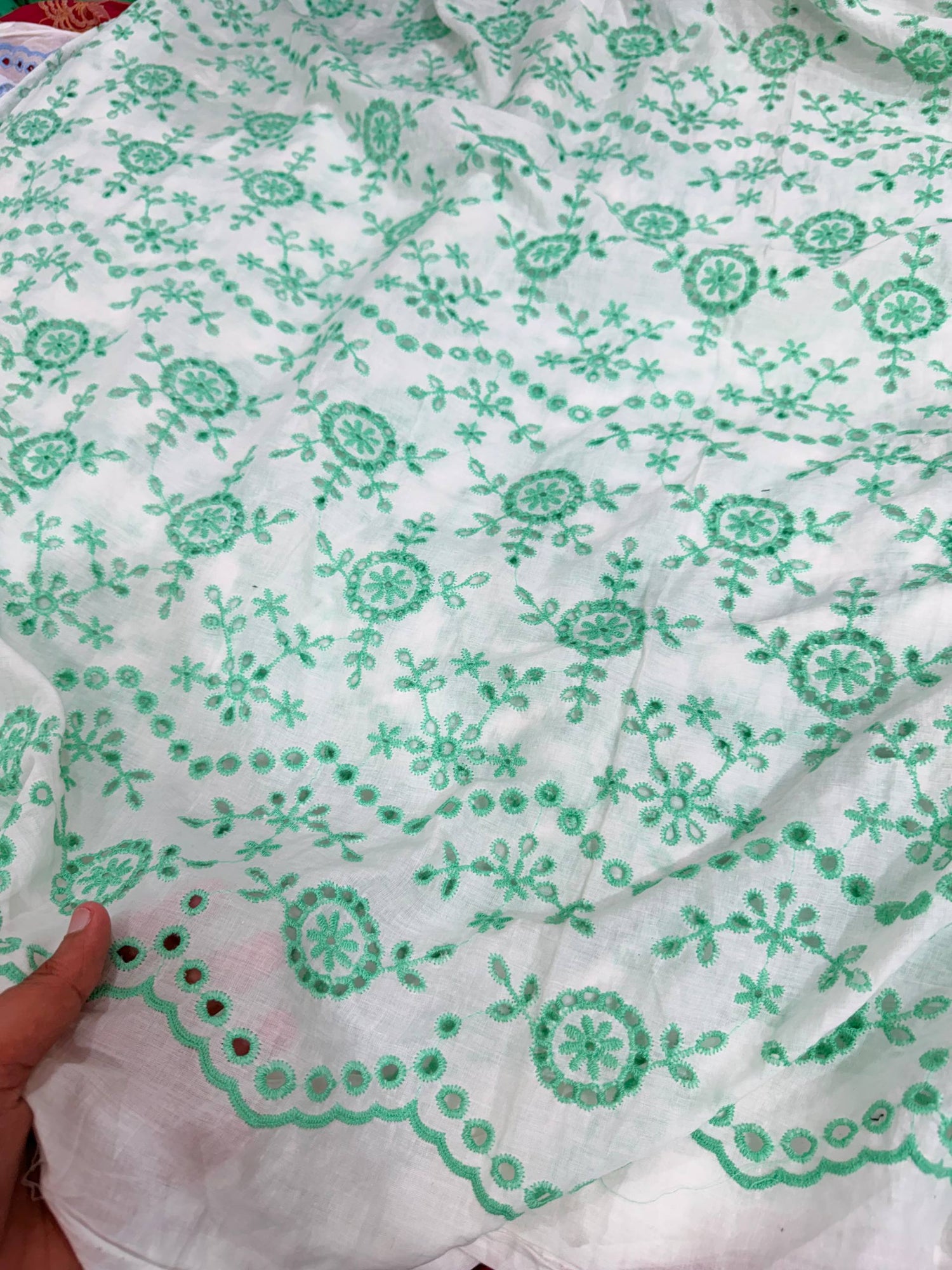 Most Premium Pure Hakuba Chikankari Cotton Fabric