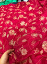 Most Premium Fine Zari khaddi Print On Pure Chinon Chiffon FABRIC