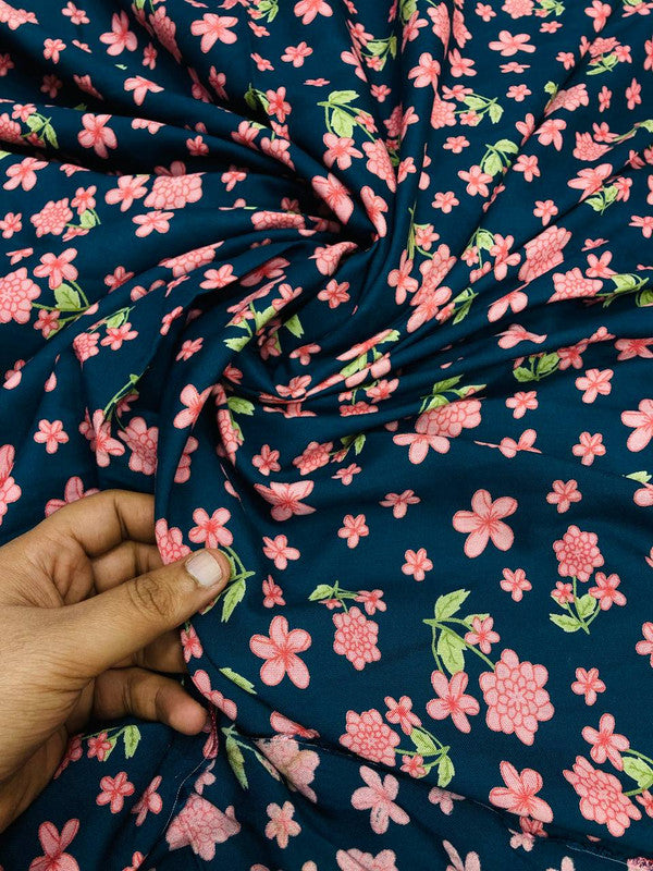 Most Premium Pure Modal Rayon Cotton Fabric With Digital PRINTED (Big WIDTH!!)