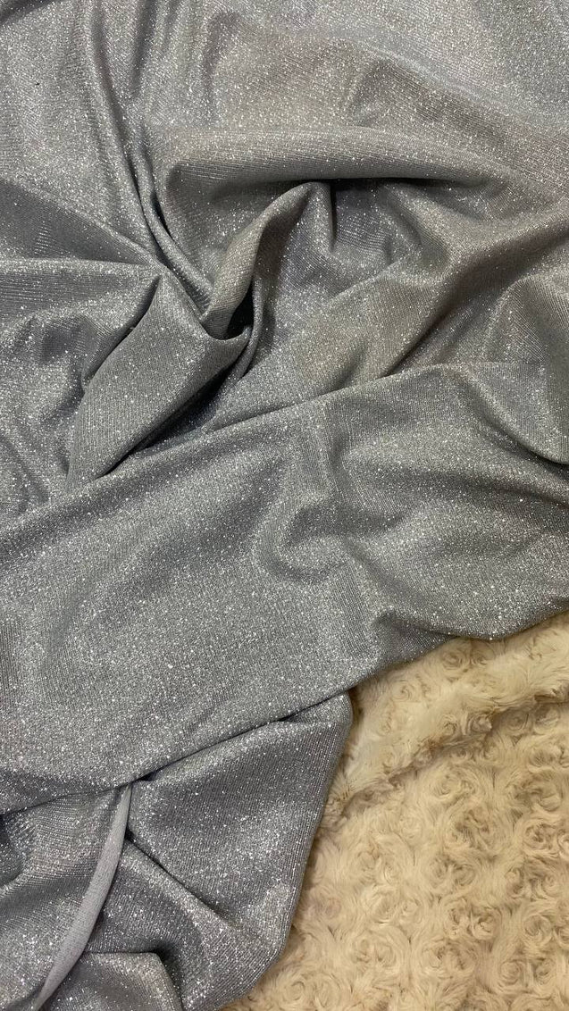 Imported Premium Shimmer Glitter Lycra Fabric