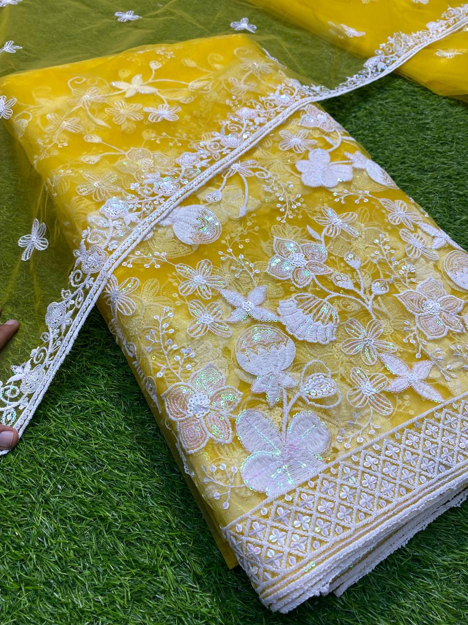 Premium Heavy Net Design Zara Sequin (Dupatta Separate)