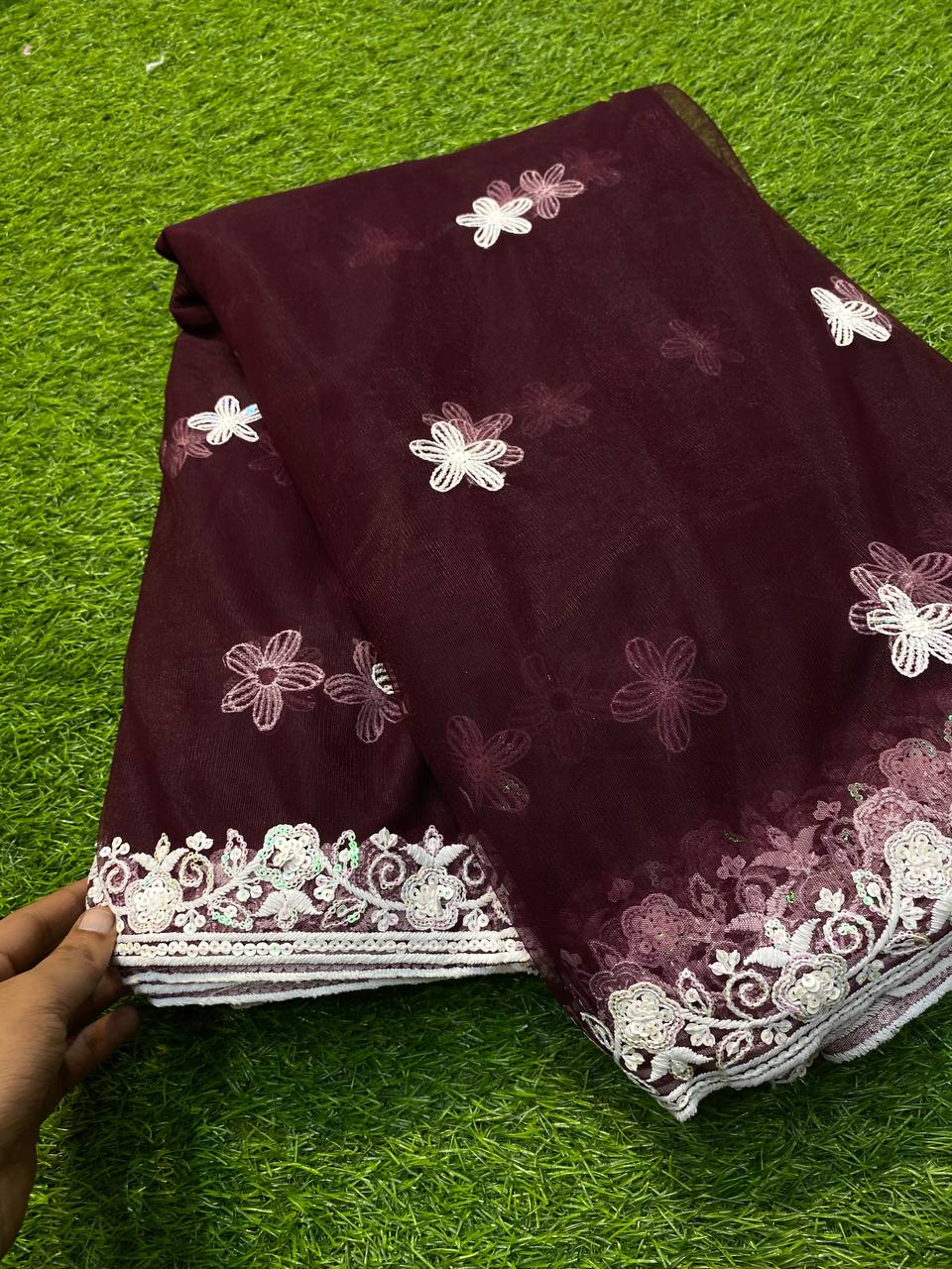 Premium Heavy Net Design Zara Sequin Dupatta 2.5 meter