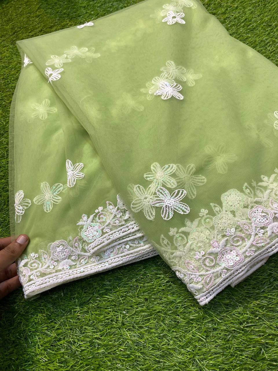 Premium Heavy Net Design Zara Sequin Dupatta 2.5 meter