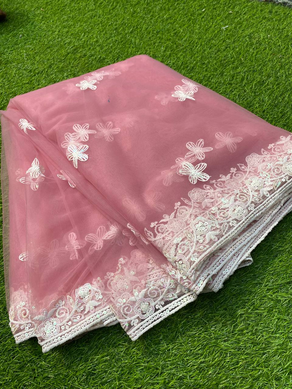 Premium Heavy Net Design Zara Sequin Dupatta 2.5 meter