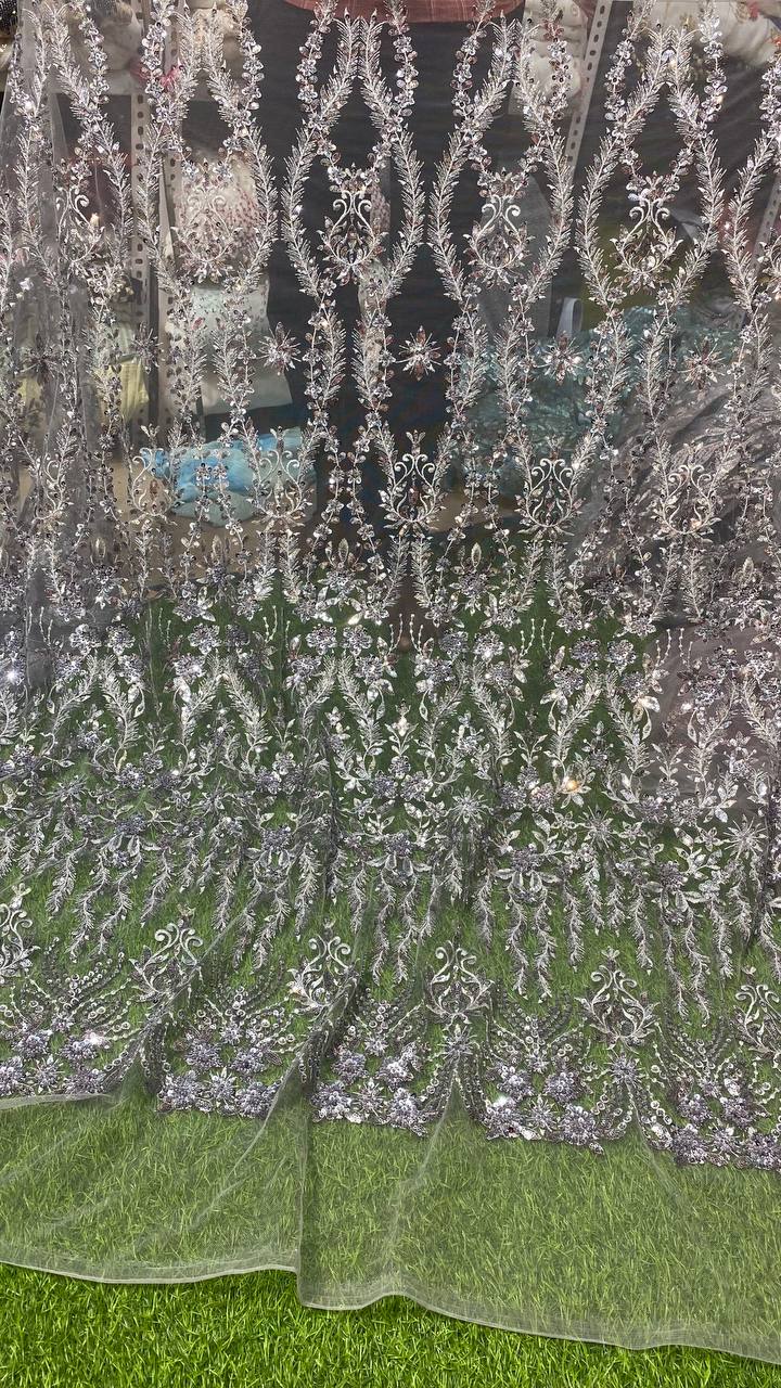 Premium Imported Handwork On Soft Net Fabric