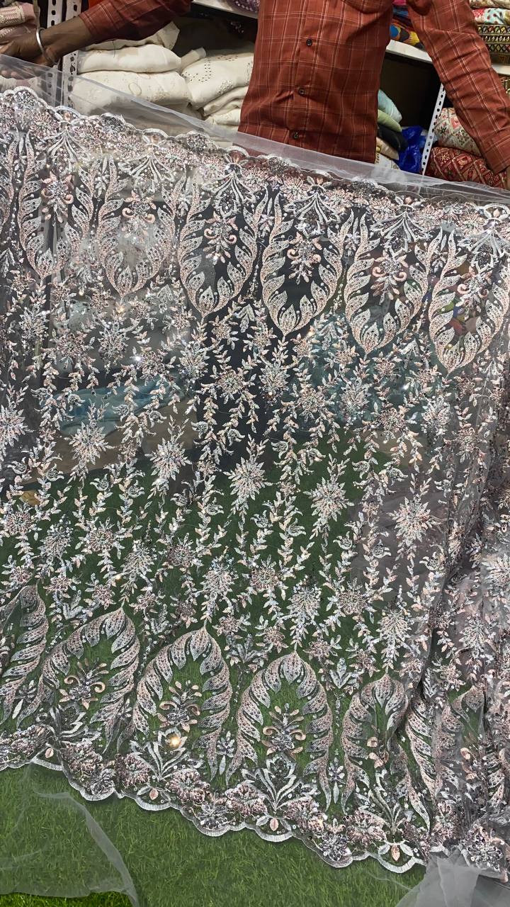 Premium Imported Handwork On Soft Net Fabric