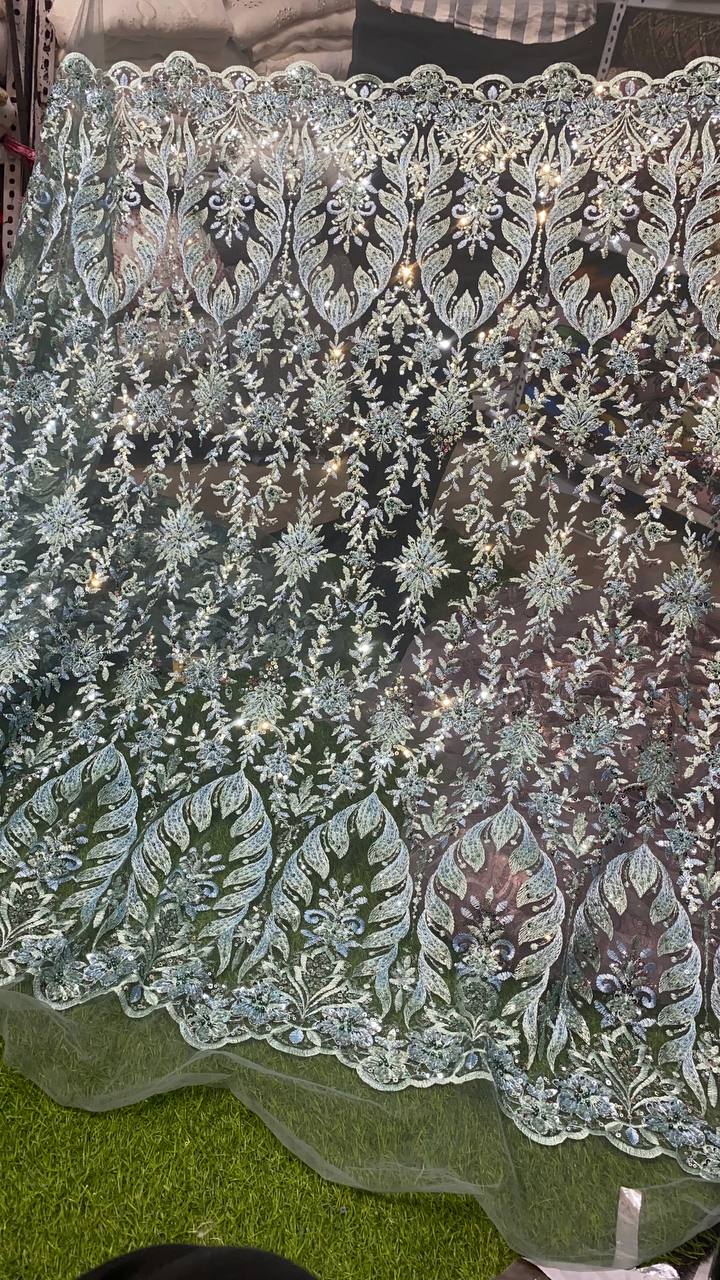 Premium Imported Handwork On Soft Net Fabric