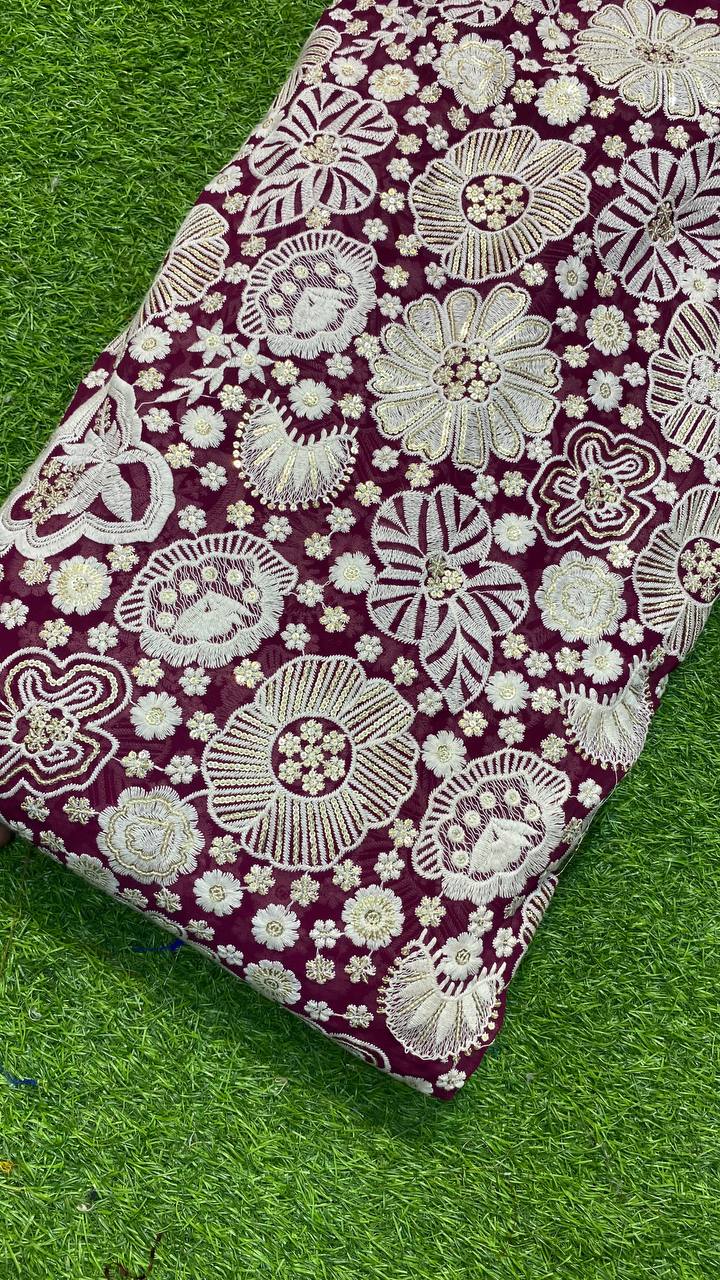Premium Embroidered Georgette FABRICS