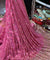 Most Premium Quality Of Russian Silk Fabric - Fine Zari Embroidery ( PINK )