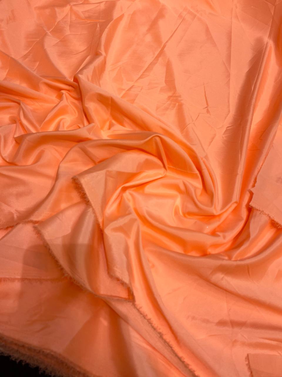 Premium Quality Of Crepe Fabric  (Peach )