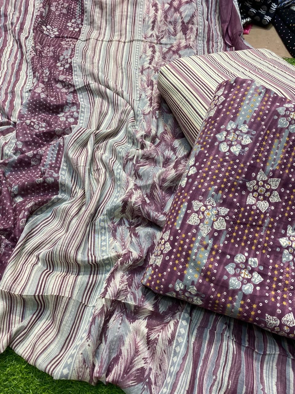 Most Premium Quality Of Pure Cotton Suits With Dupatta ♥