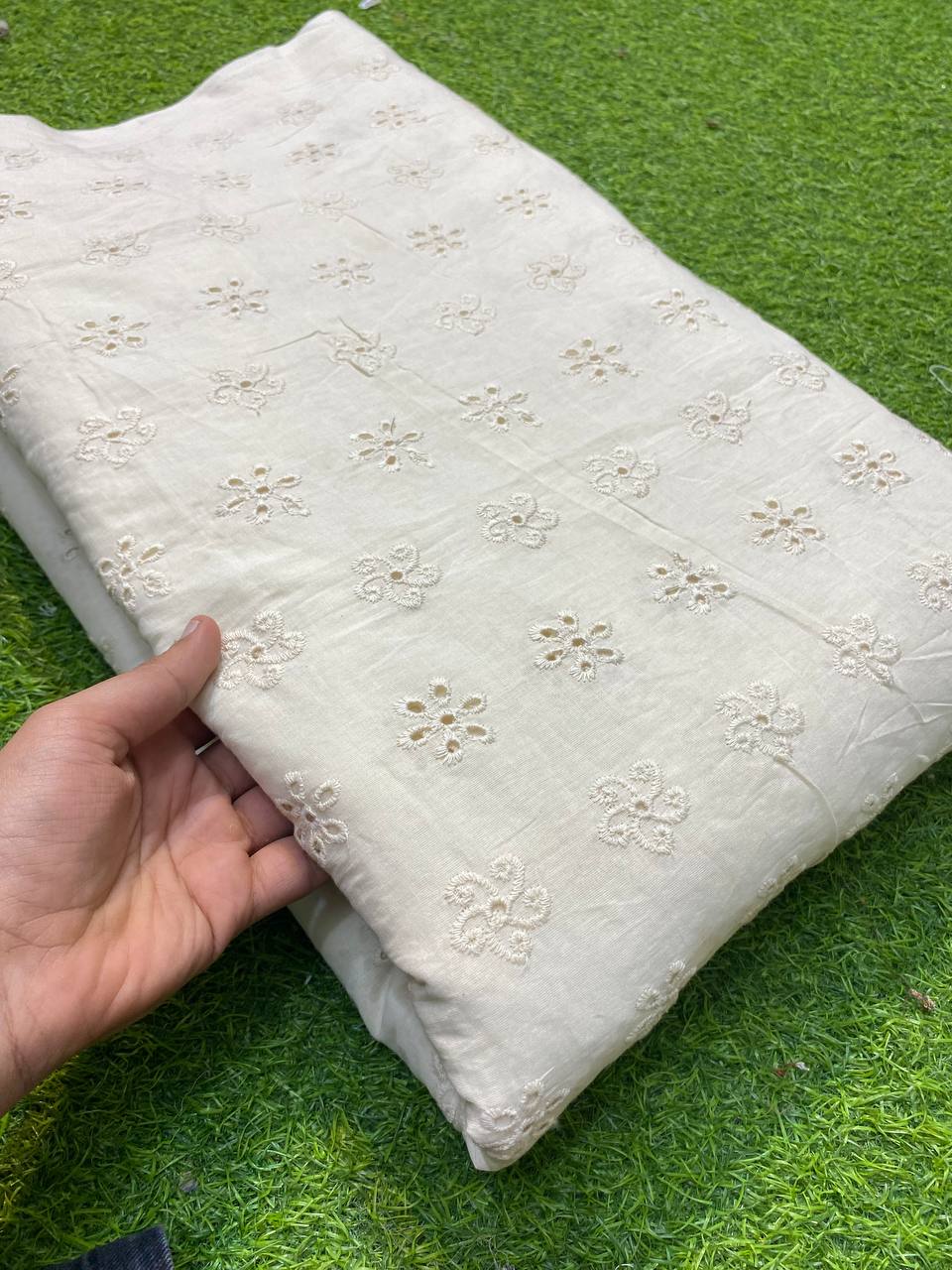 Most Premium Quality Of 100% Pure Dyeable Cotton Hakoba Chikankari