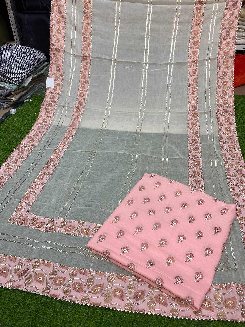 Most Premium Pure Quality Of Cotton Fabric - Suit with dupatta