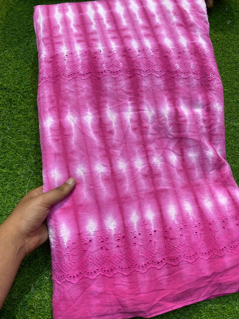 Most Premium Quality Of Hakuba Chikankari Fabric (Big Width)