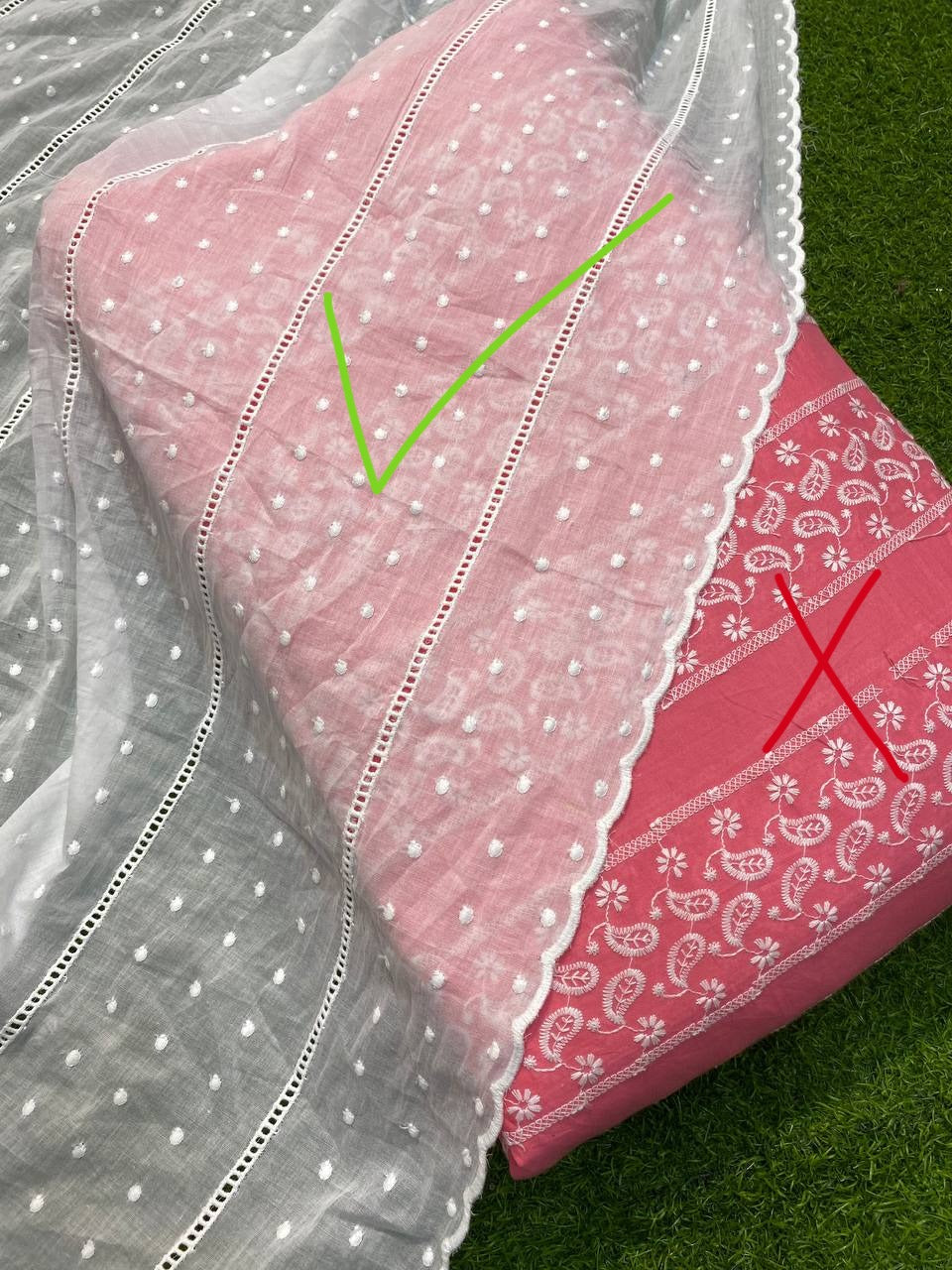 (Dupatta Only) Pure Soft Mulmul Cotton Dupatta