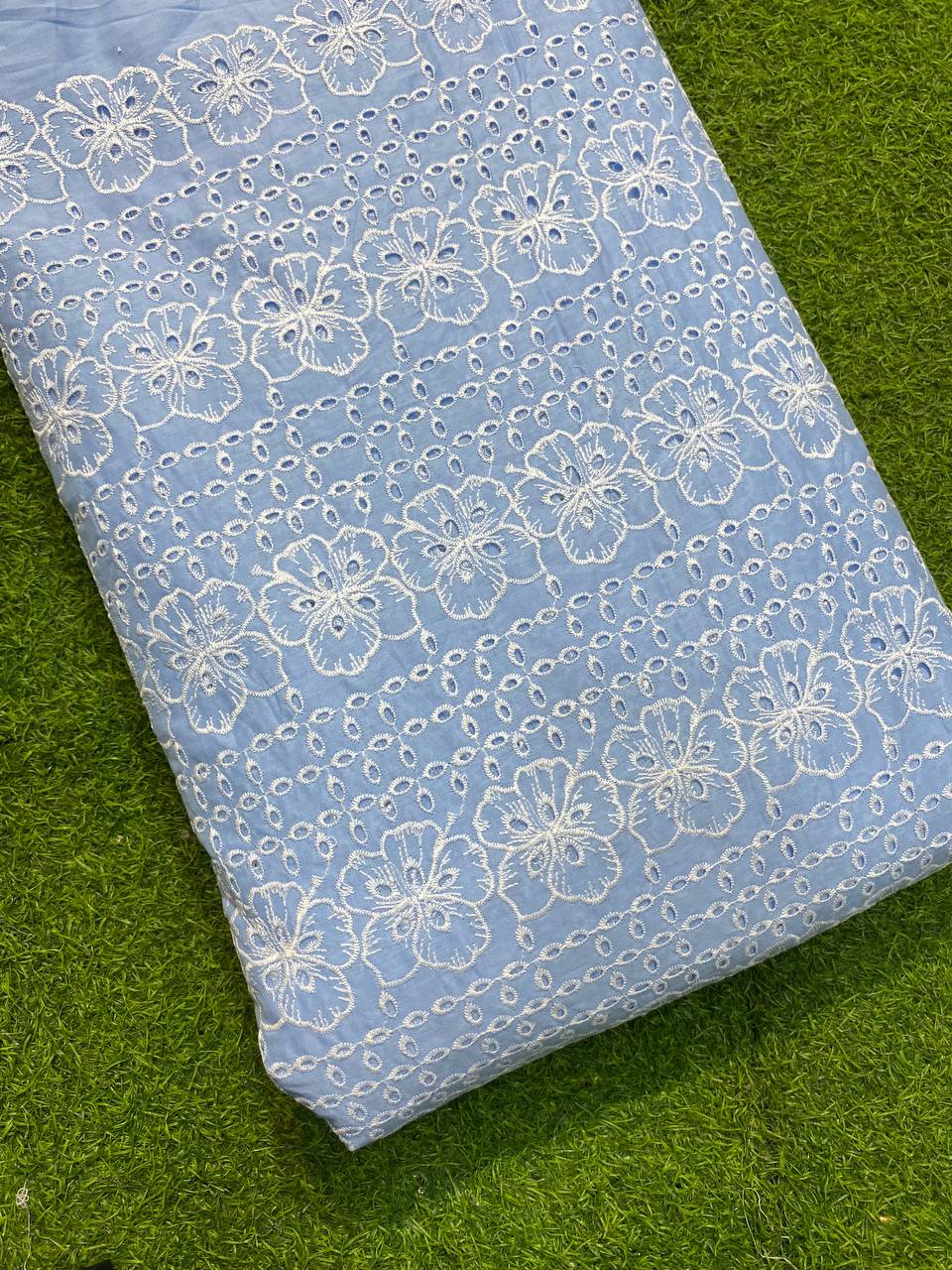 Most Premium Cotton Fabric - Hakuba Chikankari