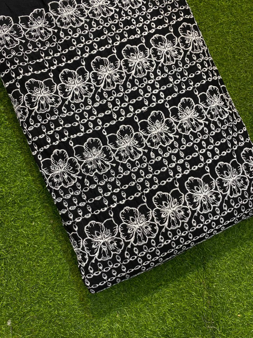 Most Premium Cotton Fabric - Hakuba Chikankari