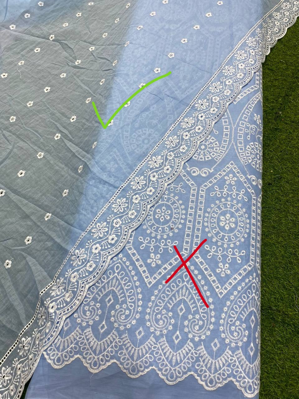 (Dupatta Only) Pure Cotton Mulmul Plus Dupatta