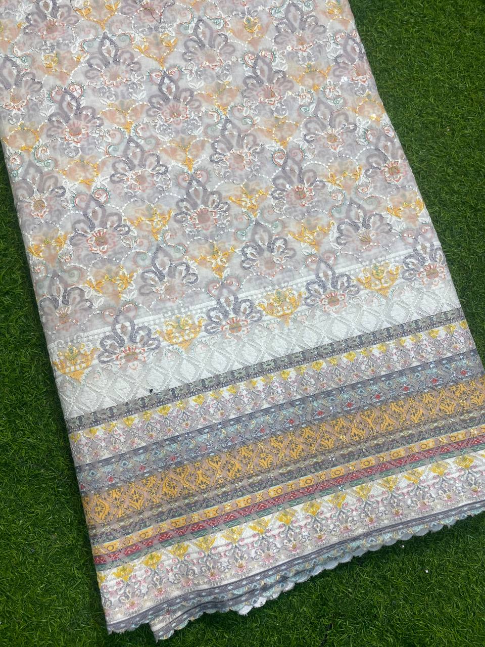 (On SALE) Most Premium Collection - Lucknowi Chikankari With Digital Print