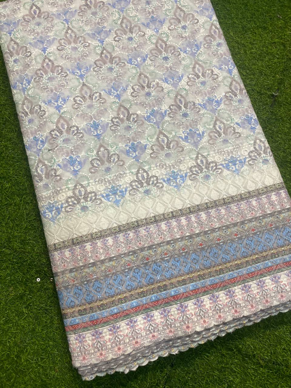 (On SALE) Most Premium Collection - Lucknowi Chikankari With Digital Print