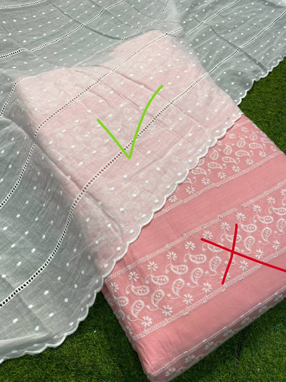 (Dupatta Only) Pure Cotton Mulmul Plus Dupatta