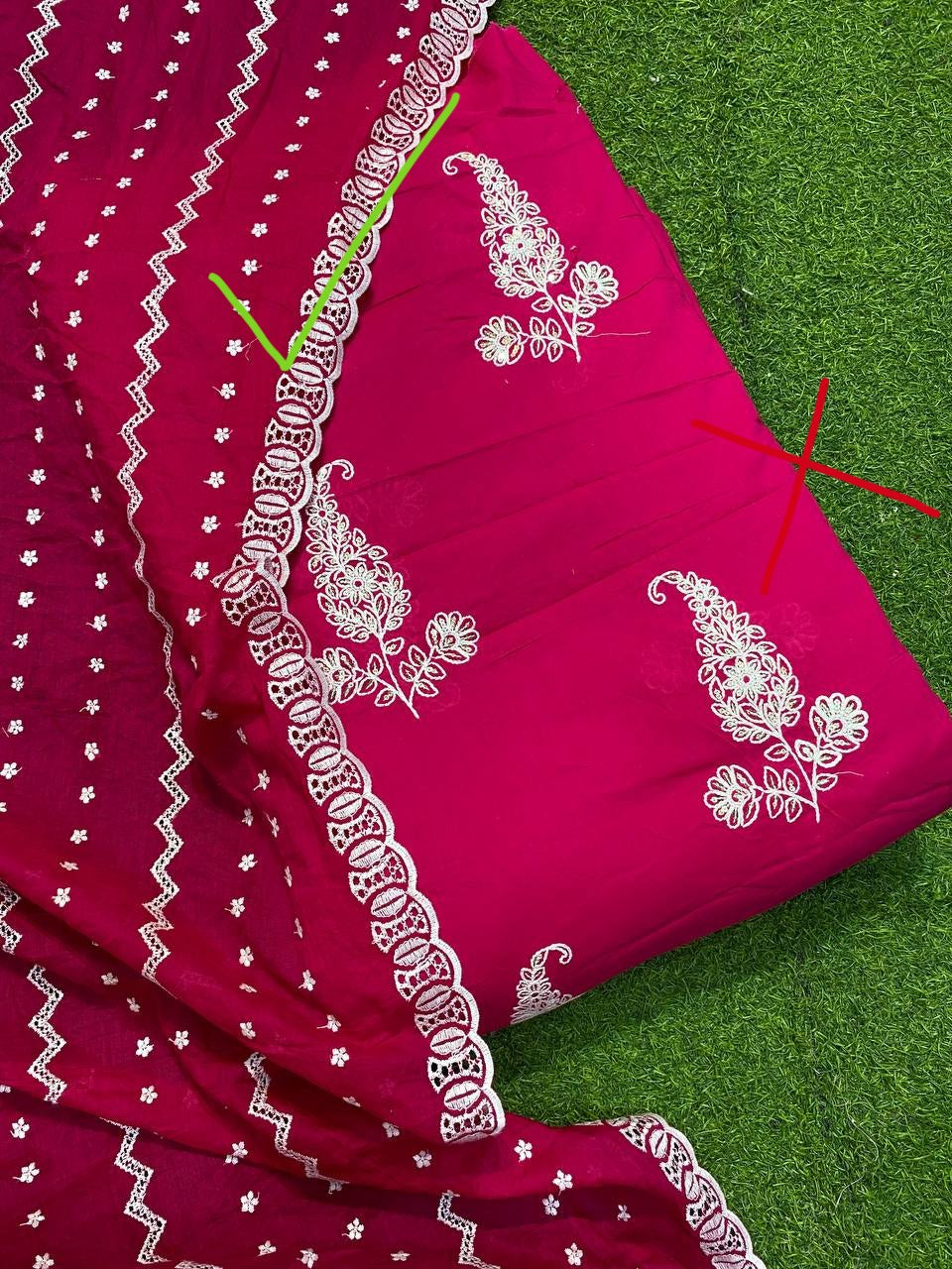 (Dupatta Only) Premium Pure Mulmul Cotton Dupatta