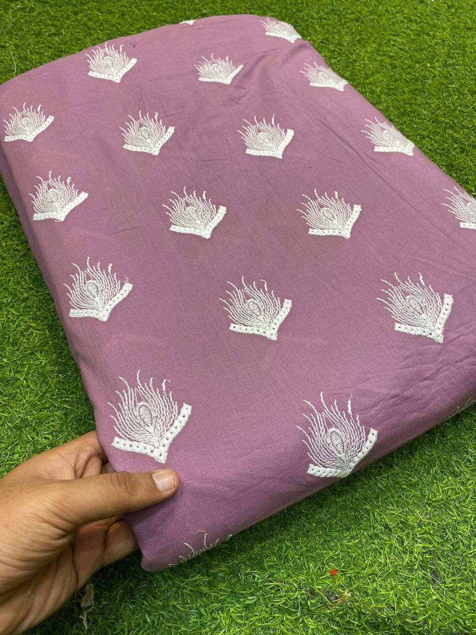 Most Premium Quality Of Fine Thread Embroidery On Pure Cotton Fabric