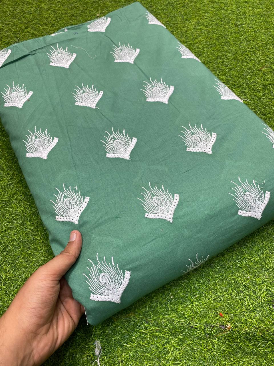 Most Premium Quality Of Fine Thread Embroidery On Pure Cotton Fabric