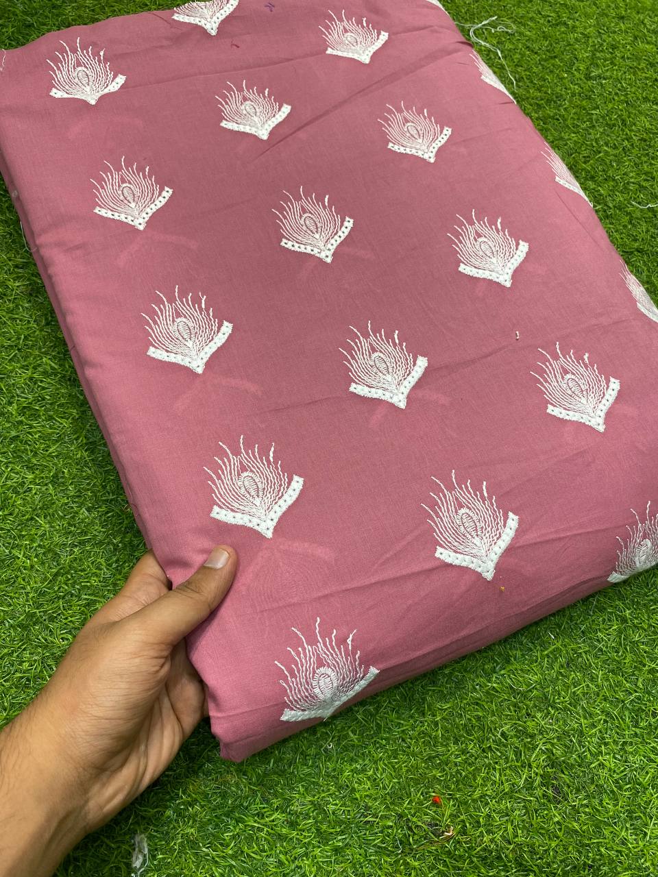 Most Premium Quality Of Fine Thread Embroidery On Pure Cotton Fabric