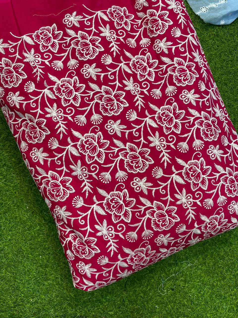 Most Premium Cotton Quality 80*80 With Fine Threads Embroidery