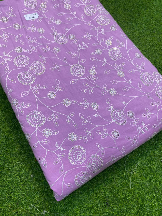 Most Premium Cotton Quality 80*80 Fabric With Fine Threads Embroidery