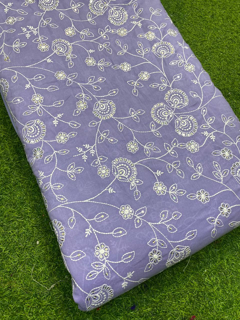Most Premium Cotton Quality 80*80 Fabric With Fine Threads Embroidery