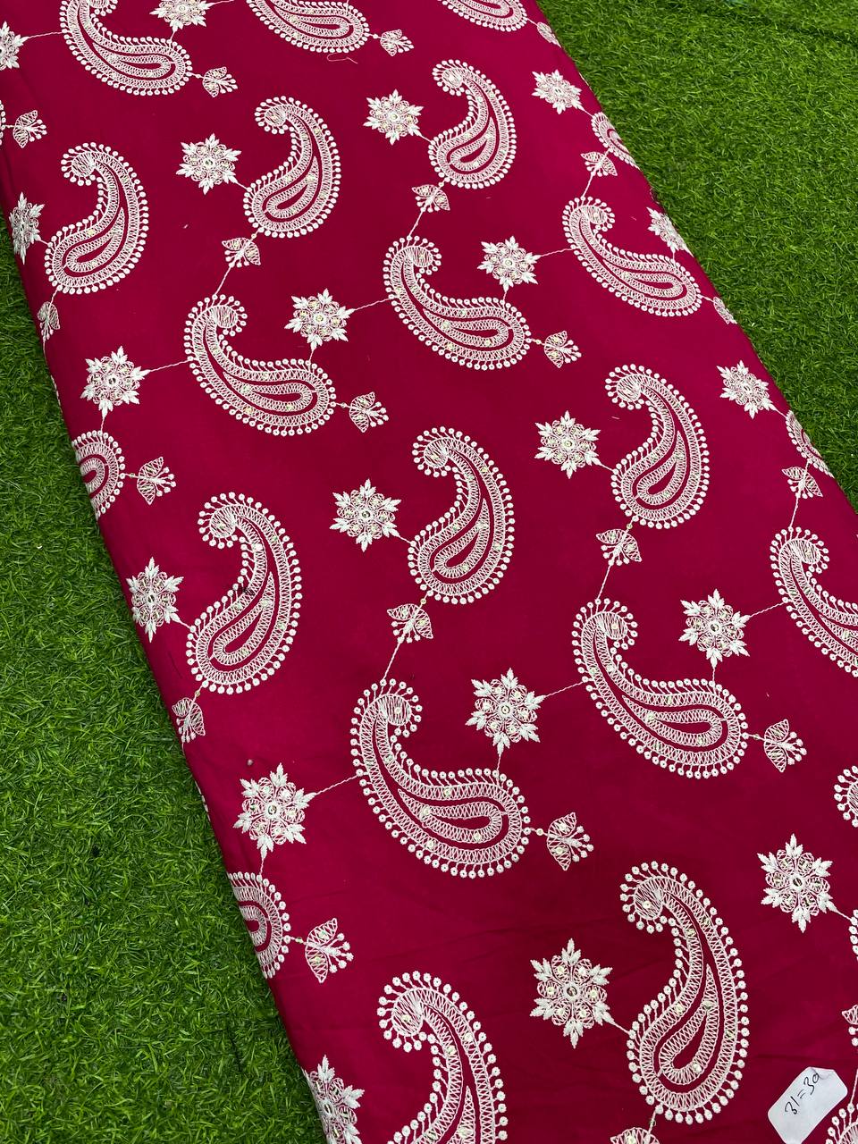 Most Premium Quality Of Pure Cotton 80*80 Fabric (Hot Pink Color)