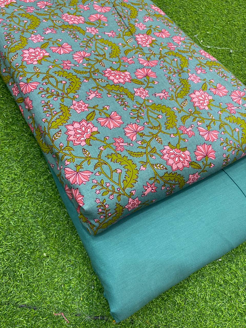 Most Premium Pure Cotton 80*80 Suit With Bottom