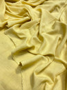 Most Premium Quality Of Pure Linen Fabric Big WIDTH (Yellow With Some Green)