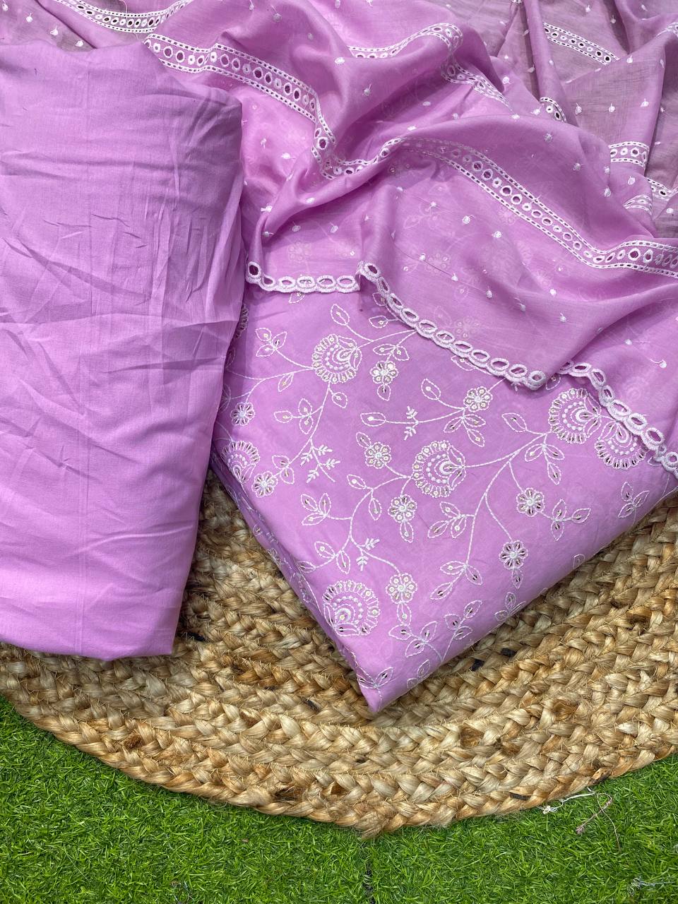 Most Premium Quality Of Pure Cotton 80*80 Suits With Mulmul Dupatta