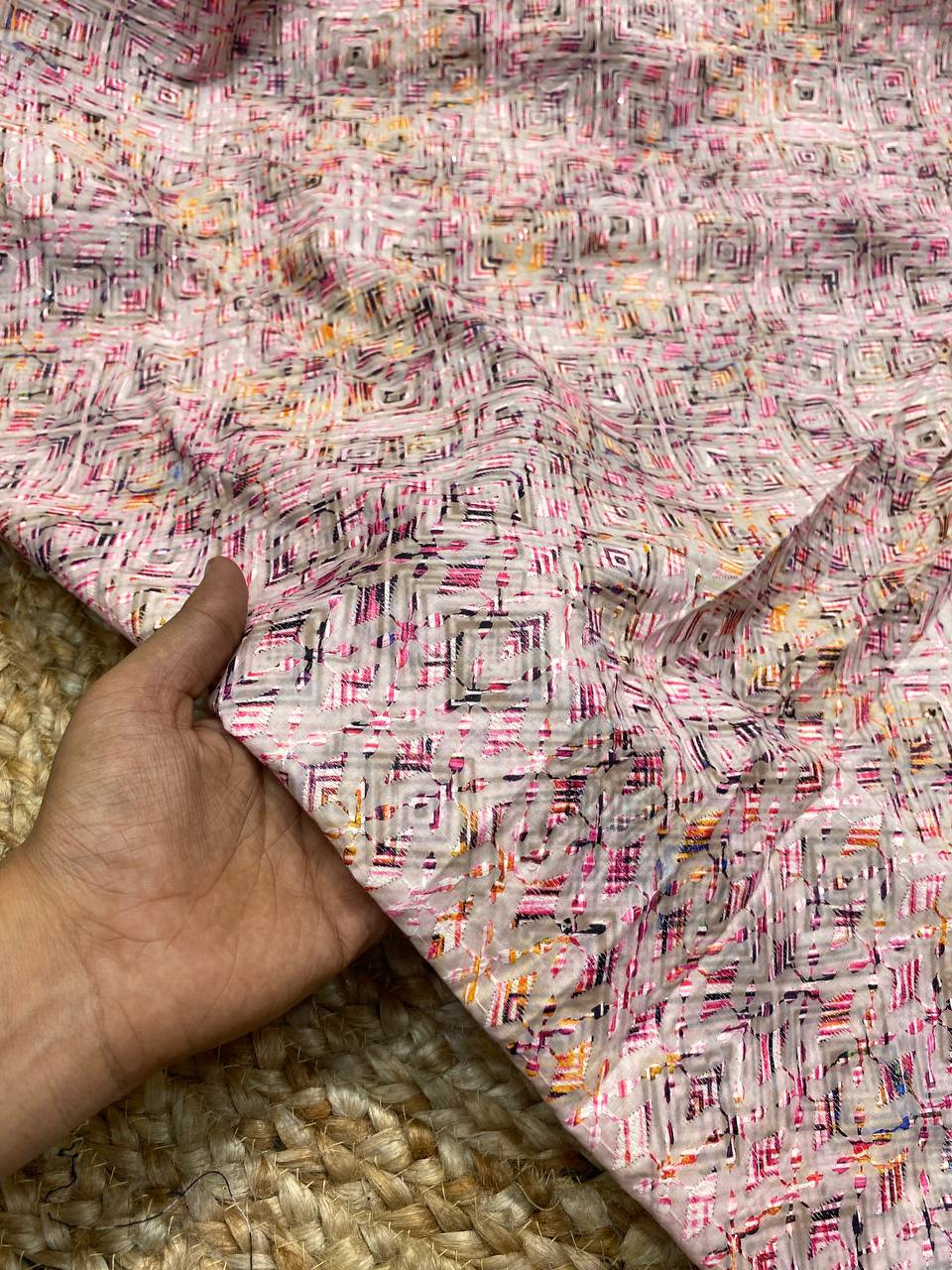 Most Premium Collection Of Pure Cotton 80*80 Fabric - With Lucknowi & Printed Work