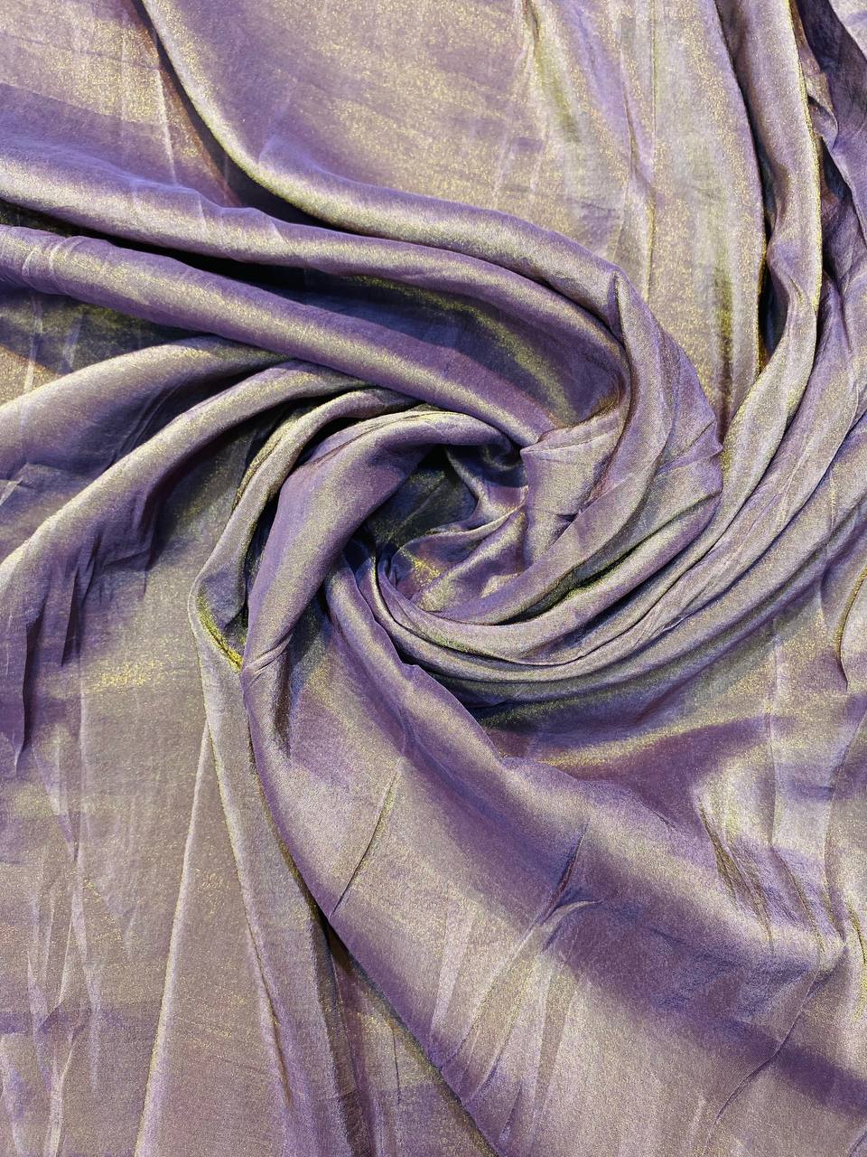 Most Premium Quality Of Kanjivaram Silk Fabric (Premium Purple Colour)
