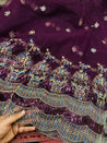 Most Premium Net Fabric Dori Work Embroidery (Big WIDTH!!)