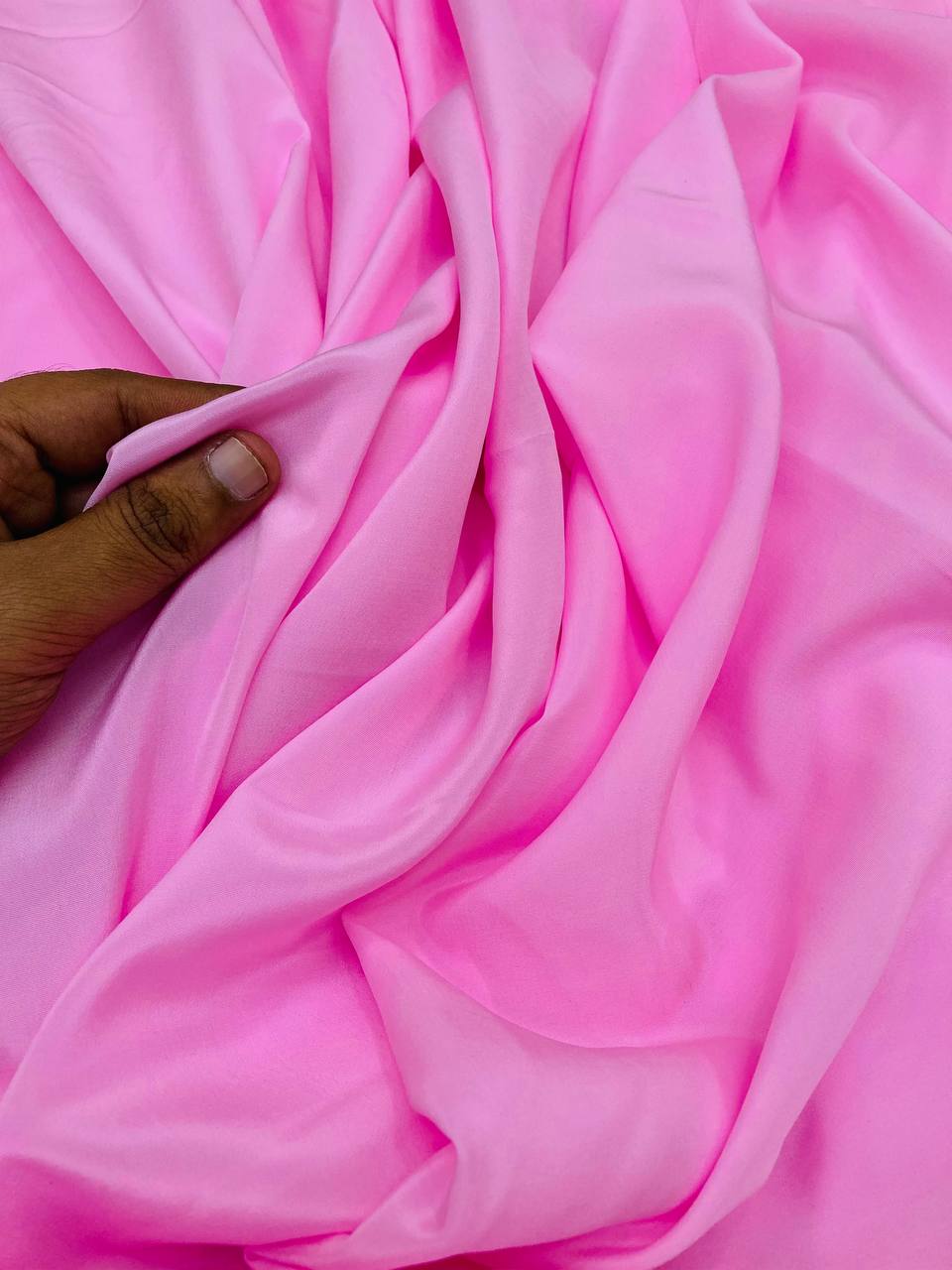 Most Premium Pure Viscose Natural CREPE FABRIC (Baby PINK)