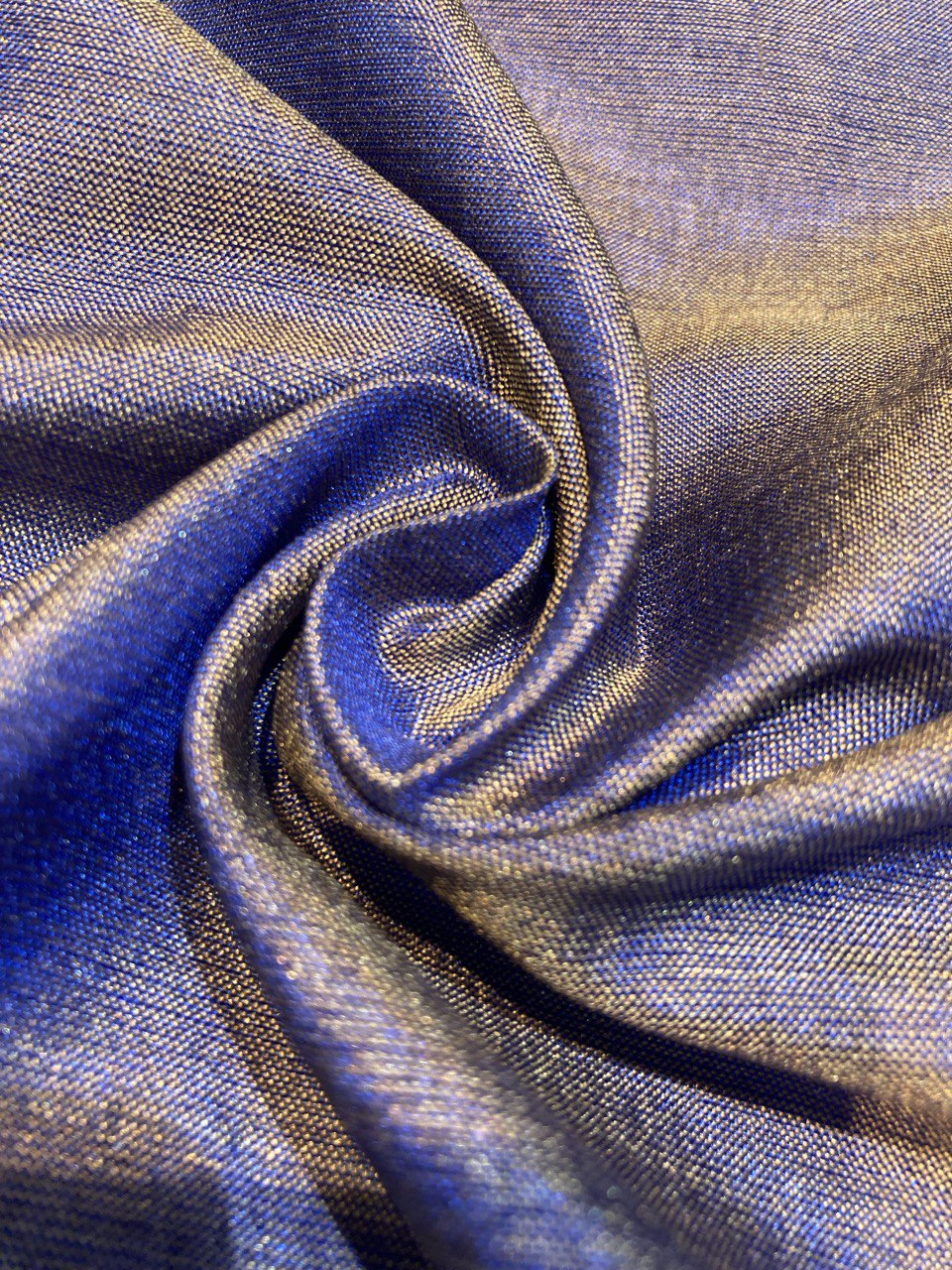 Most Premium Super Quality Of Kanjivaram Silk FABRIC (Purple With Some Blue)
