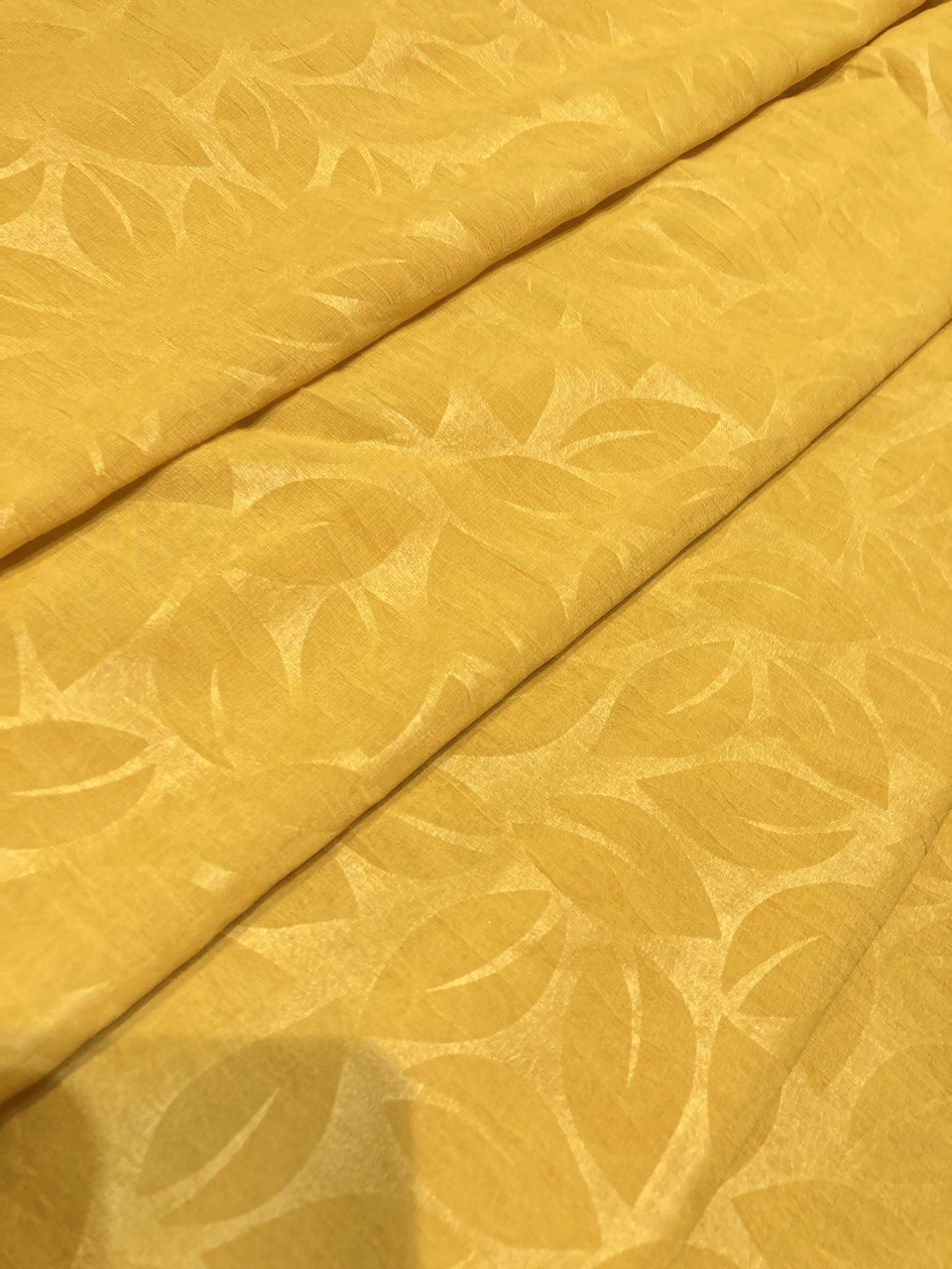 Most Premium Pure Viscose Georgette Crepe Fabric With SELF Weaving (Big WIDTH!!)
