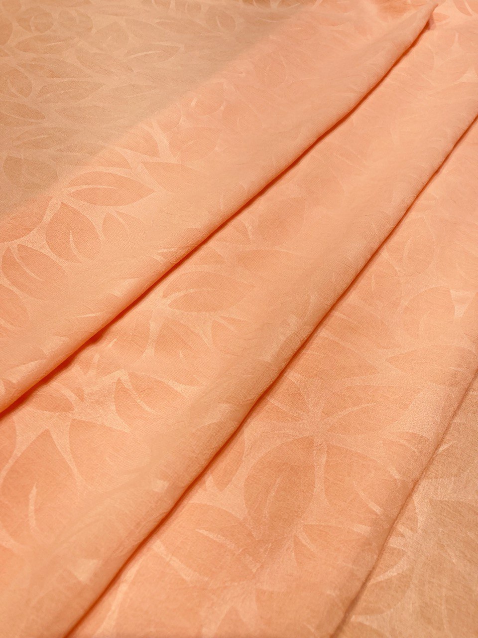 Most Premium Pure Viscose Georgette Crepe Fabric With SELF Weaving (Big WIDTH!!)