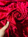 Premium Pure Imported ICE Velvet FABRIC (Big Width!!) Red Color