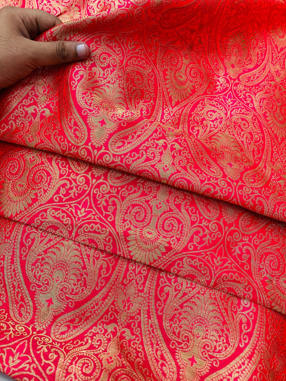 Most Premium Super Quality Handloom Banarasi Brocade FABRIC
